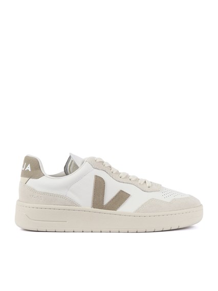 Veja V-90 O.T. LEATHER WHITE_TAUPE