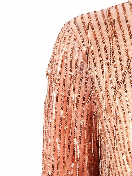 Clips LONG SEQUIN DRESS