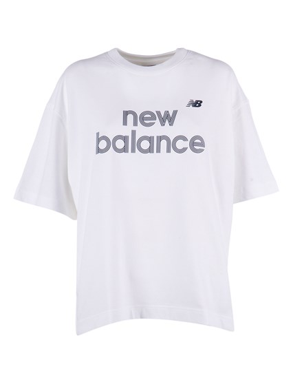 NEW BALANCE Jersey Graphic T-Shirt - WHITE