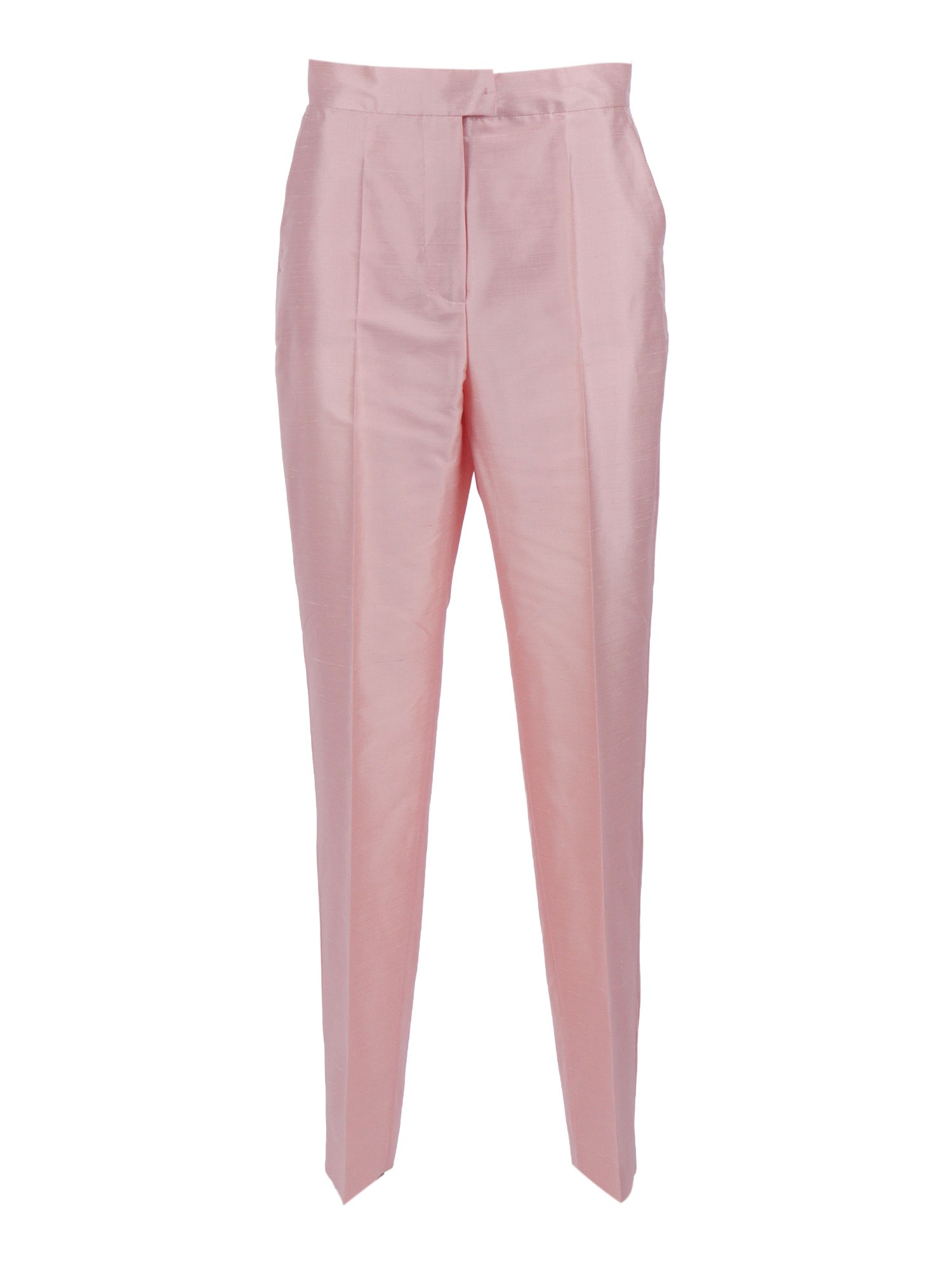 Max Mara Studio Pantalone Lungo Mseorata In Pink