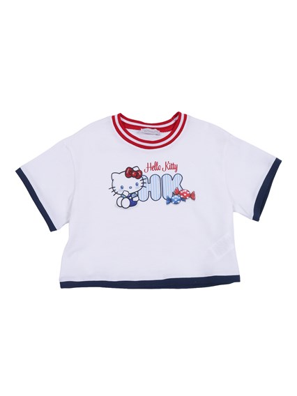 Monnalisa TOP AND SKIRT SET IN PIQU�