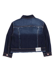 Monnalisa DENIM JACKET WITH PATCHWORK