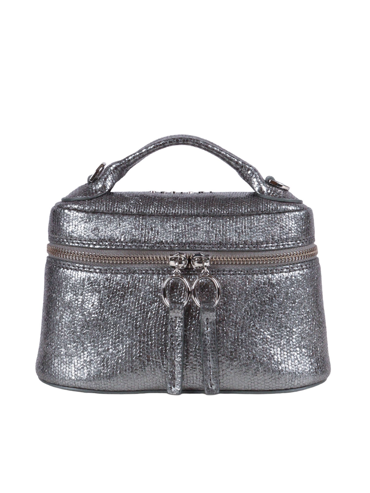Orciani Mini Bag Joy Light Argento In Silver