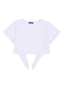 Ermanno Scervino Kids T-SHIRT CON NODO JERSEY D