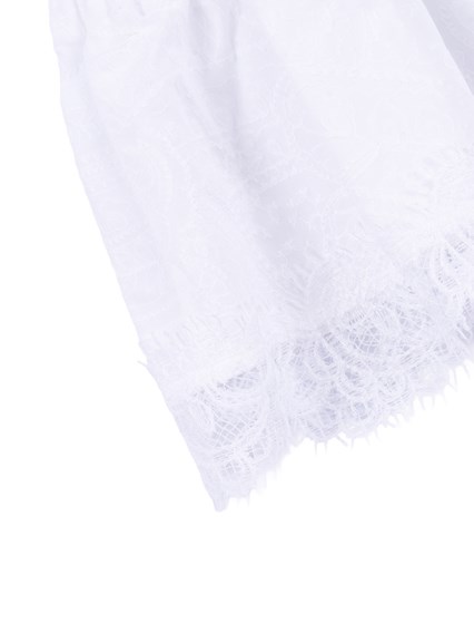 Ermanno Scervino Kids AUSTIN TOP IN EMBROIDERED MUSLIN