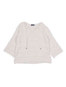 Ermanno Scervino Kids TOP CROCHET COTTON CROCHE
