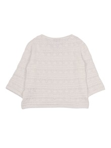 Ermanno Scervino Kids TOP CROCHET COTTON CROCHE