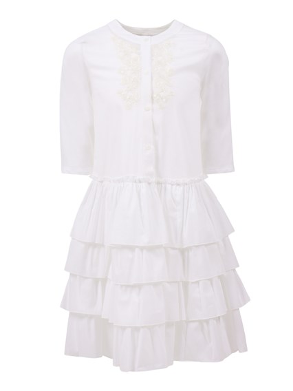 Ermanno Scervino Kids EMBROIDERED DRESS