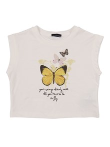 Monnalisa TEE CROPPED PUNTO MILANO