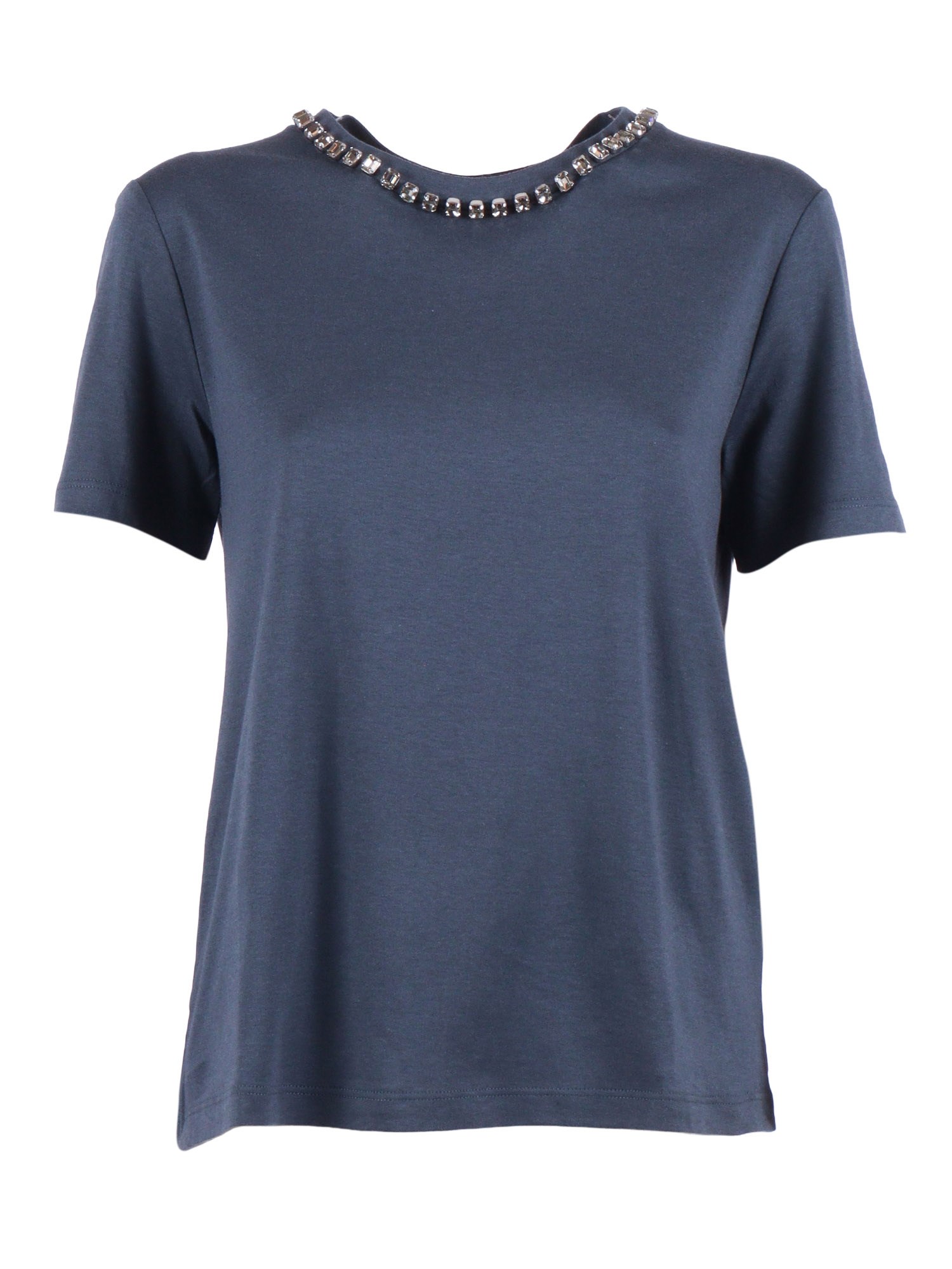 S Max Mara T-shirt Bingo In Blu