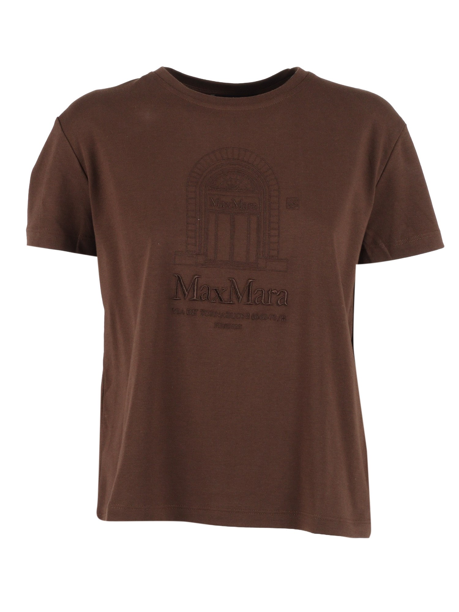 S Max Mara T-shirt Bella In Marrone