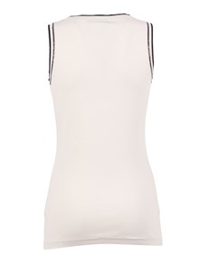 FABIANA FILIPPI RIBBED TANK TOP WITH CONTRAST KNIT TRIM