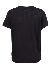 Kangra Cashmere Linen jersey Henley shirt with buttons