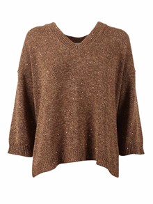 Kangra Cashmere Sequined sweater with elbow-length sleeves