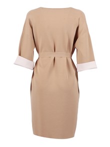 Kangra Cashmere Two-tone duster coat with belt
