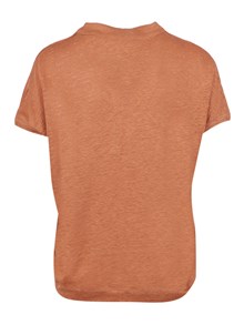 Kangra Cashmere Linen jersey Henley shirt with buttons