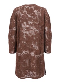 Kangra Cashmere Duster coat with Cornely embroidery and sequins
