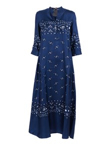 Le Sarte Pettegole Blu Patterned Dress