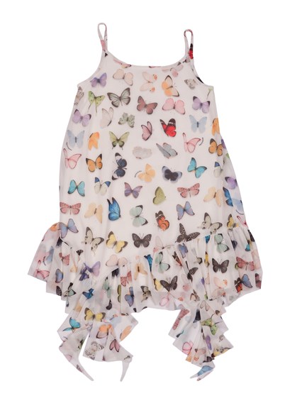 Monnalisa Printed tulle tank dress