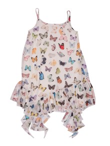Monnalisa Printed tulle tank dress