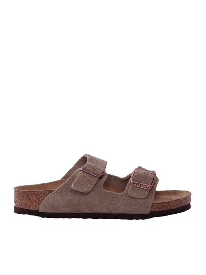 BIRKENSTOCK Arizona Kids taupe, Suede Leather