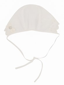 Paz Rodriguez WOVEN NEWBORN BONNET "PAZ V25"