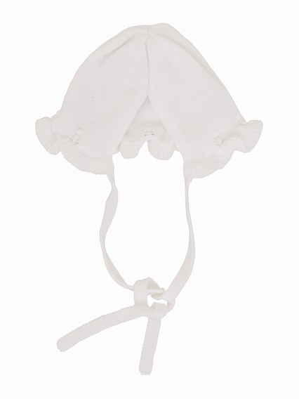Paz Rodriguez KNIT NEWBORN BONNET "BICO"