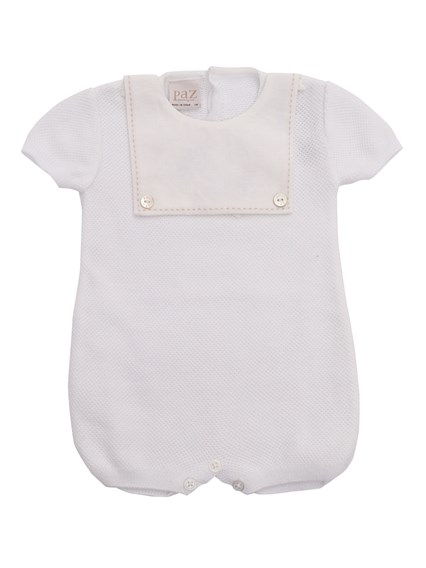 Paz Rodriguez KNIT NEWBORN ROMPER "LINO"