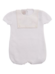 Paz Rodriguez KNIT NEWBORN ROMPER "LINO"