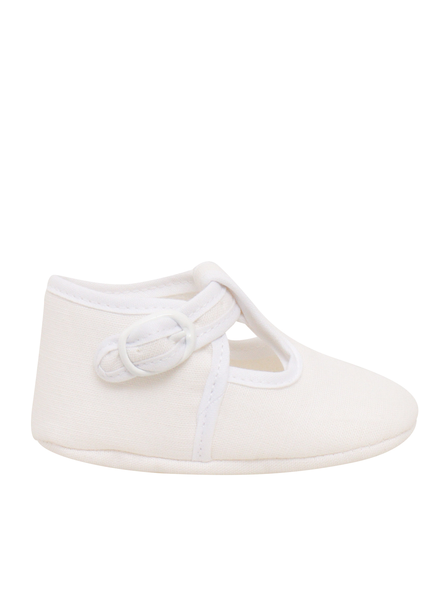 Paz Rodriguez Woven Newborn Shoes "esencial" In White
