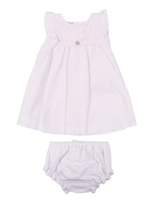 Paz Rodriguez SET WOVEN NEWBORN DRESS 004-153393 + KNICKERS 017-153392 "ALAIA"