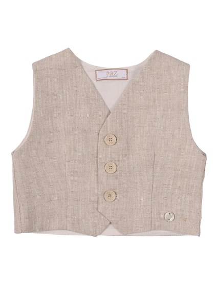 Paz Rodriguez WOVEN INFANT BOY WAISTCOAT "CEREMONIA V27"
