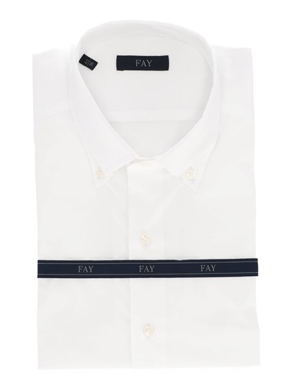 Fay STRETCH B.DOWN SHIRT