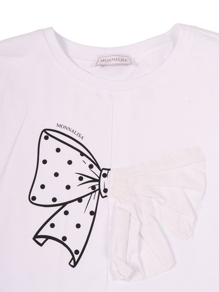 Monnalisa OVER TEE FIOCCO JERSEY DI