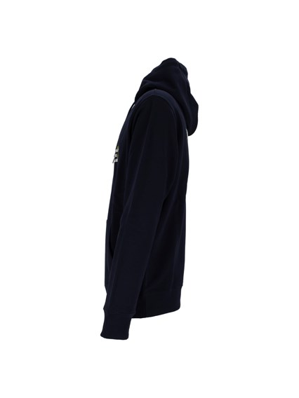DROLE DE MONSIEUR NAVY Vine Embroidered Slogan Hoodie