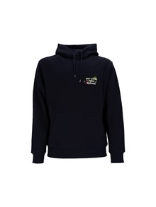 DROLE DE MONSIEUR NAVY Vine Embroidered Slogan Hoodie