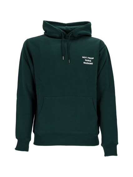 DROLE DE MONSIEUR DARK GREEN Bold Slogan Hoodie