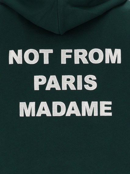 DROLE DE MONSIEUR DARK GREEN Bold Slogan Hoodie