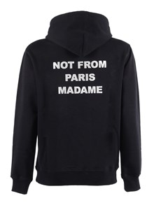 DROLE DE MONSIEUR BLACK Bold Slogan Hoodie