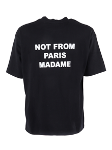 DROLE DE MONSIEUR BLACK Bold Slogan T-shirt