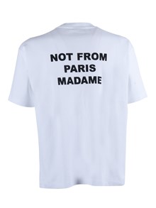 DROLE DE MONSIEUR OPTIC WHITE Bold Slogan T-shirt