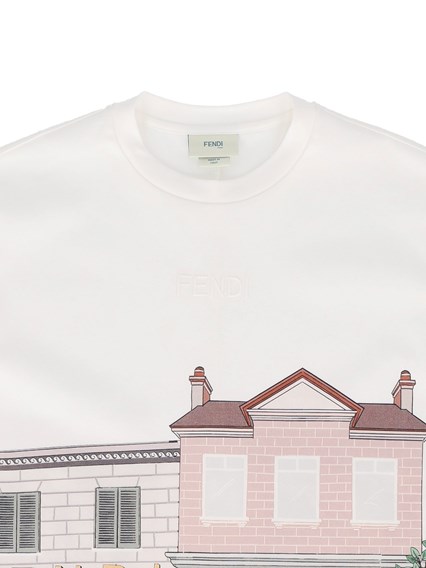 Fendi Jr INTERLOCK T-SHIRT