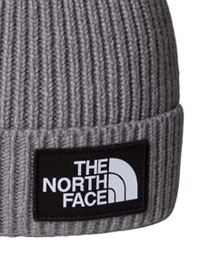 THE NORTH FACE KIDS KIDS TNF LOGO BOX CUFFED BEANIE TNF MEDIUM GREY HEATHER