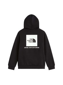 THE NORTH FACE KIDS TEEN EVOLUTION BOX NSE PULLOVER HOODIE TNF BLACK