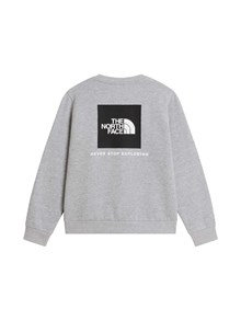 THE NORTH FACE KIDS TEEN EVOLUTION BOX NSE CREW TNF Pale Grey Heather