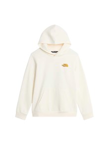 THE NORTH FACE KIDS TEEN B OUTDOOR REGULAR HOODIE - GRAPHIC WHITE DUNE