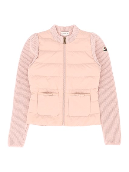Moncler Enfant LIGHT PINK CARDIGAN
