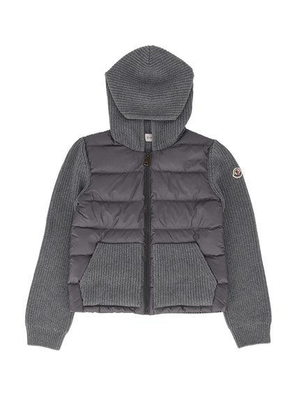 Moncler Enfant MEDIUM GREY CARDIGAN