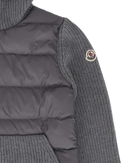 Moncler Enfant MEDIUM GREY CARDIGAN