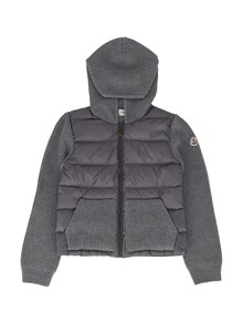 Moncler Enfant MEDIUM GREY CARDIGAN
